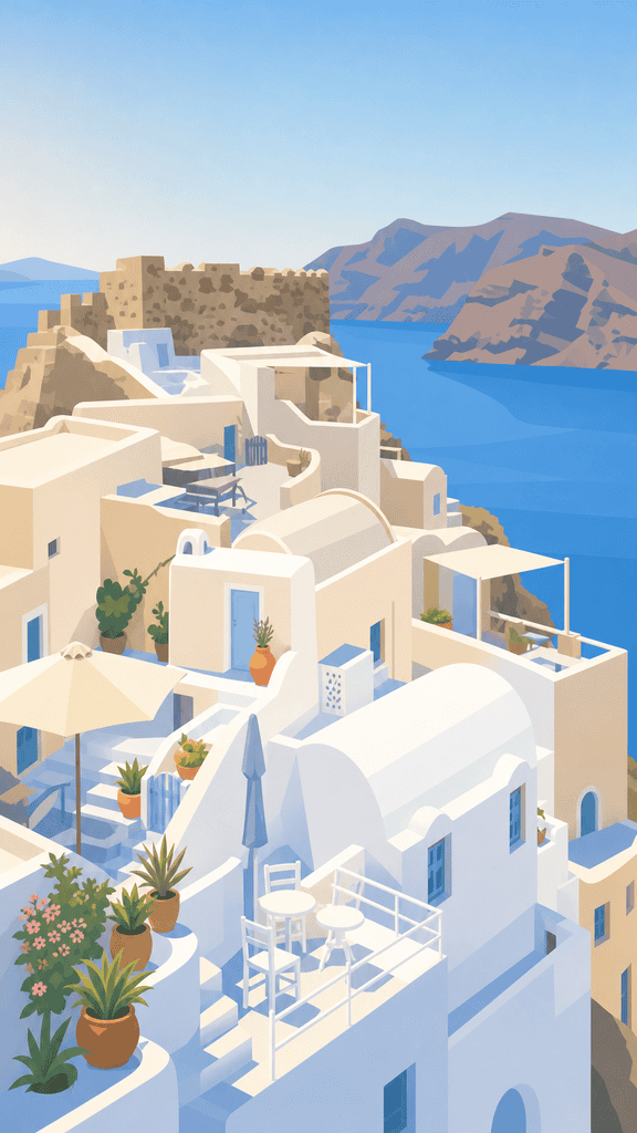 Saint Nicholas Castle in Oia