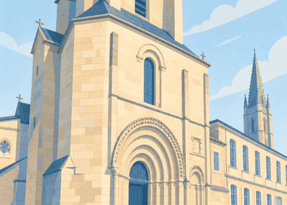 Église catholique collégiale Saint-Émilion à Saint-Émilion