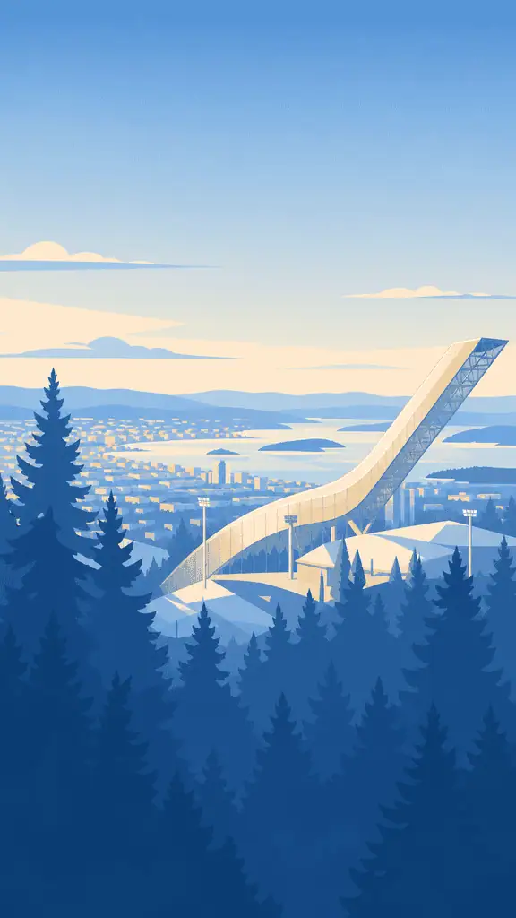Holmenkollbakken, Tremplin à ski de Holmenkollen