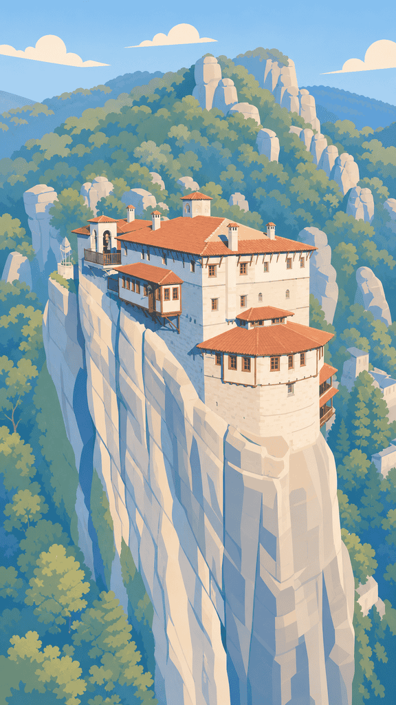 Roussanou Monastery