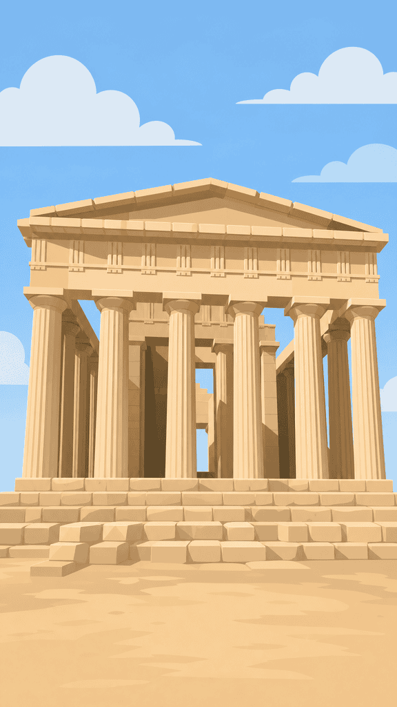 Temple of Olympian Zeus in Agrigento