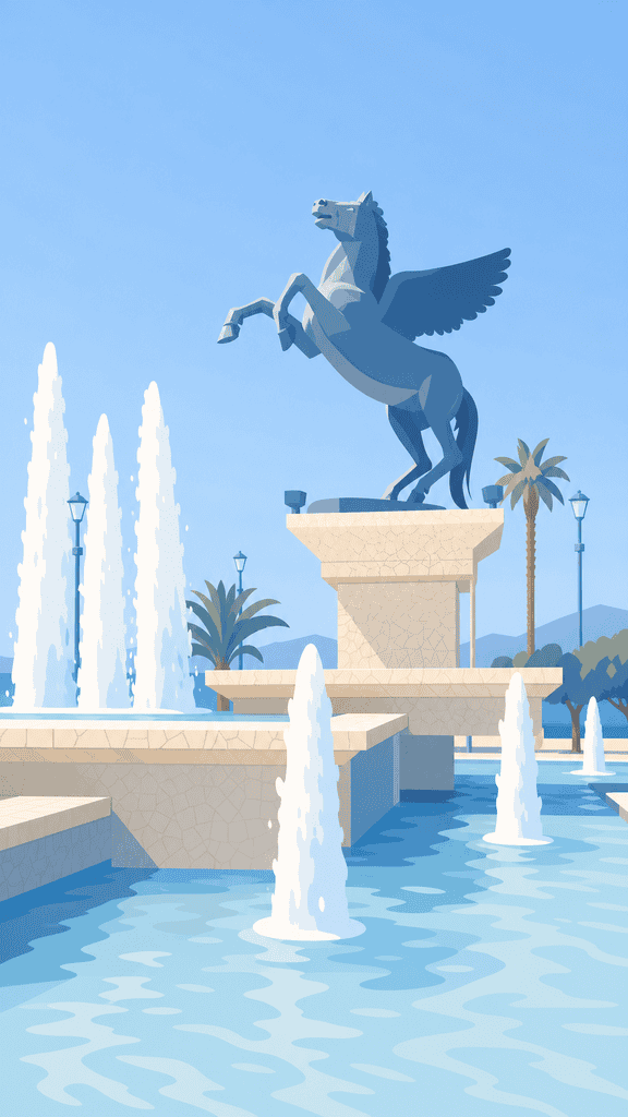 Pegasus Statue