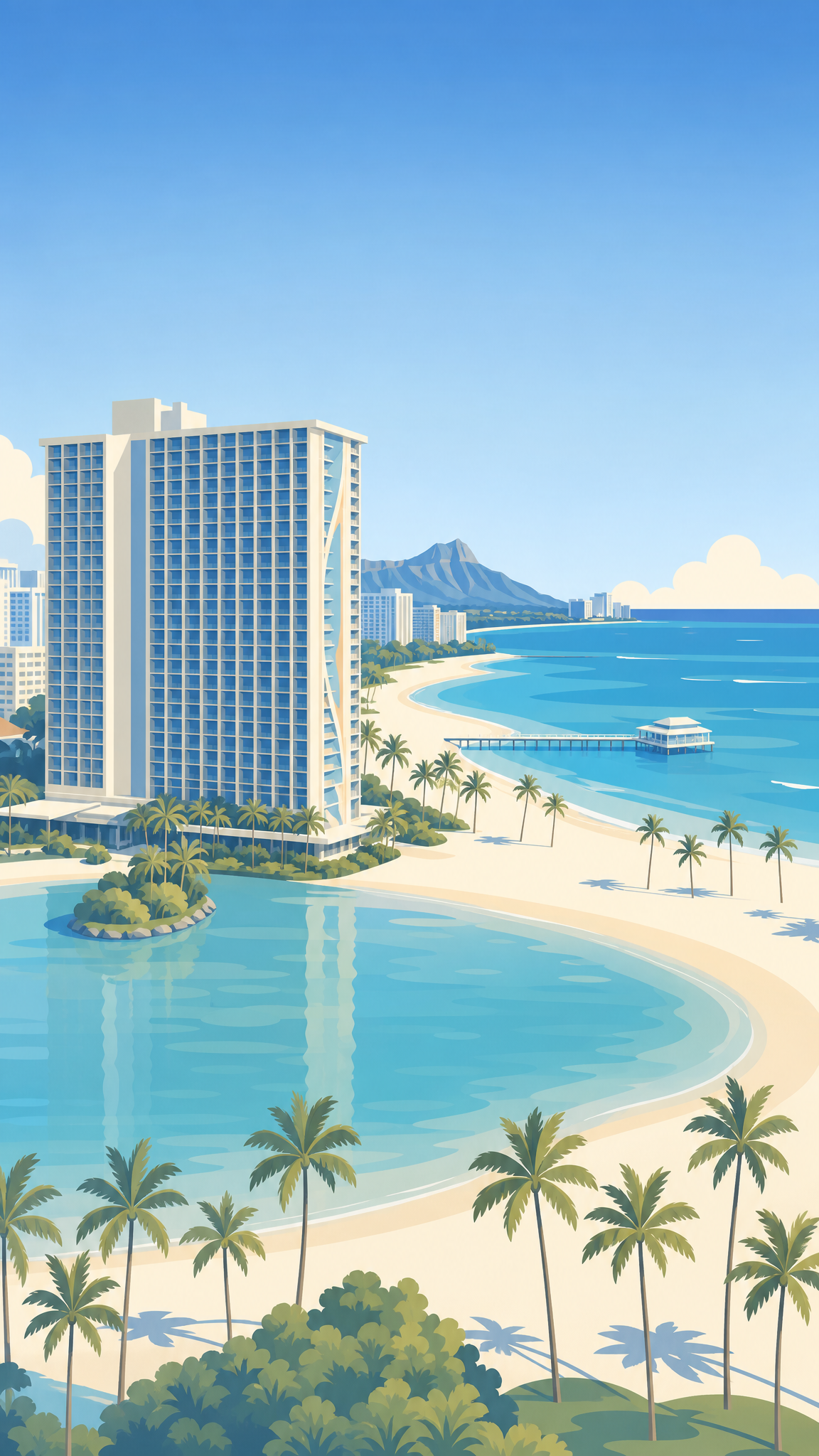 Plage de Waikiki