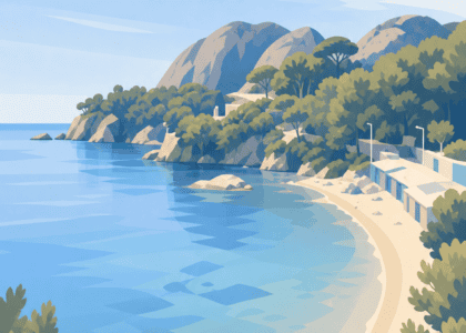 Plage de la calanque du Mugel
