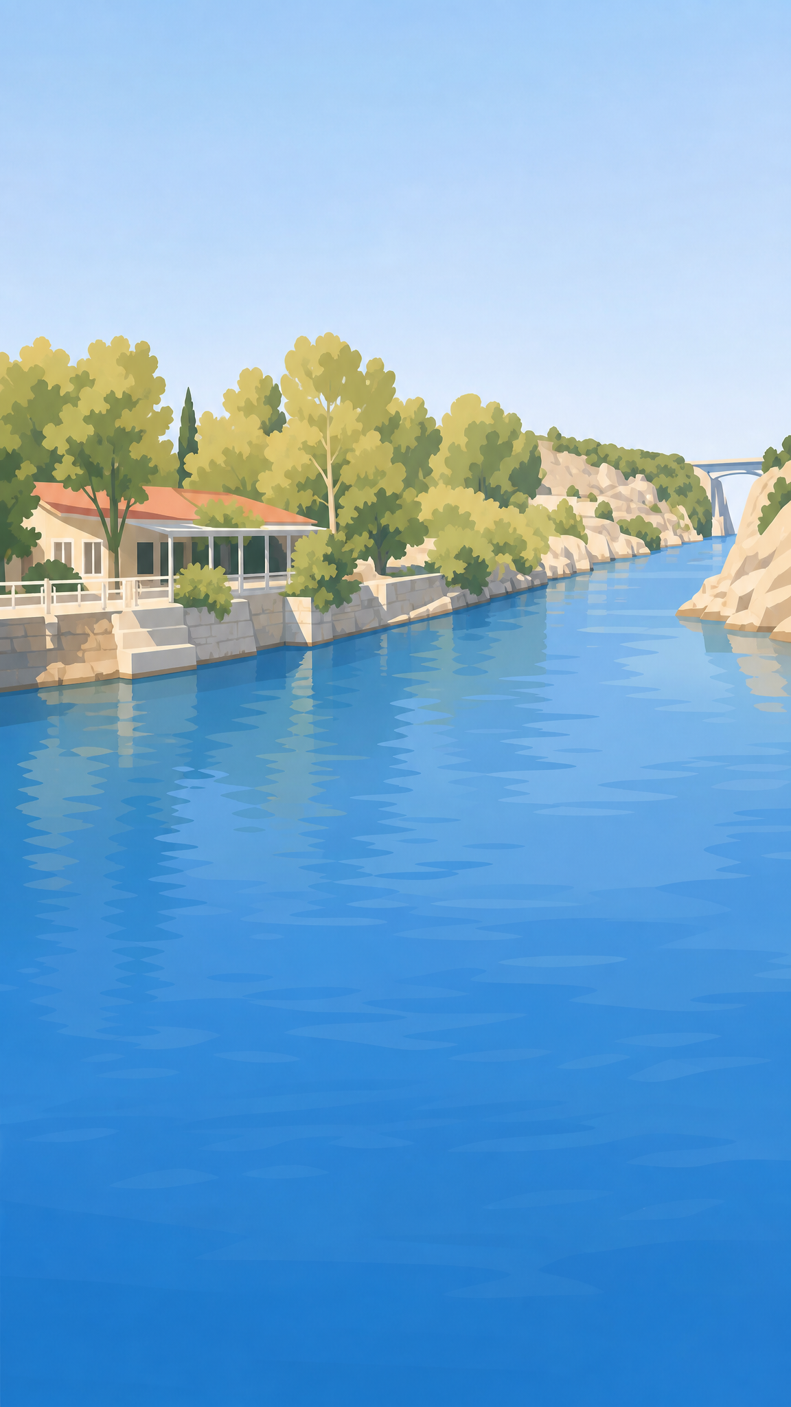 Eastern Submersible Bridge of the Corinth Canal