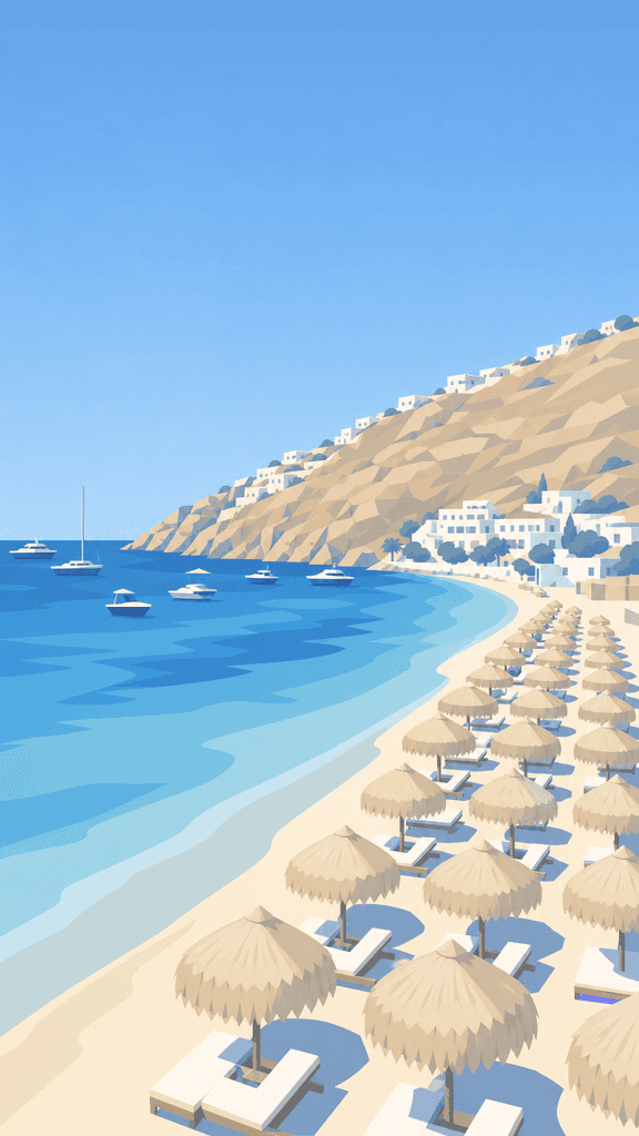 Psarou Beach