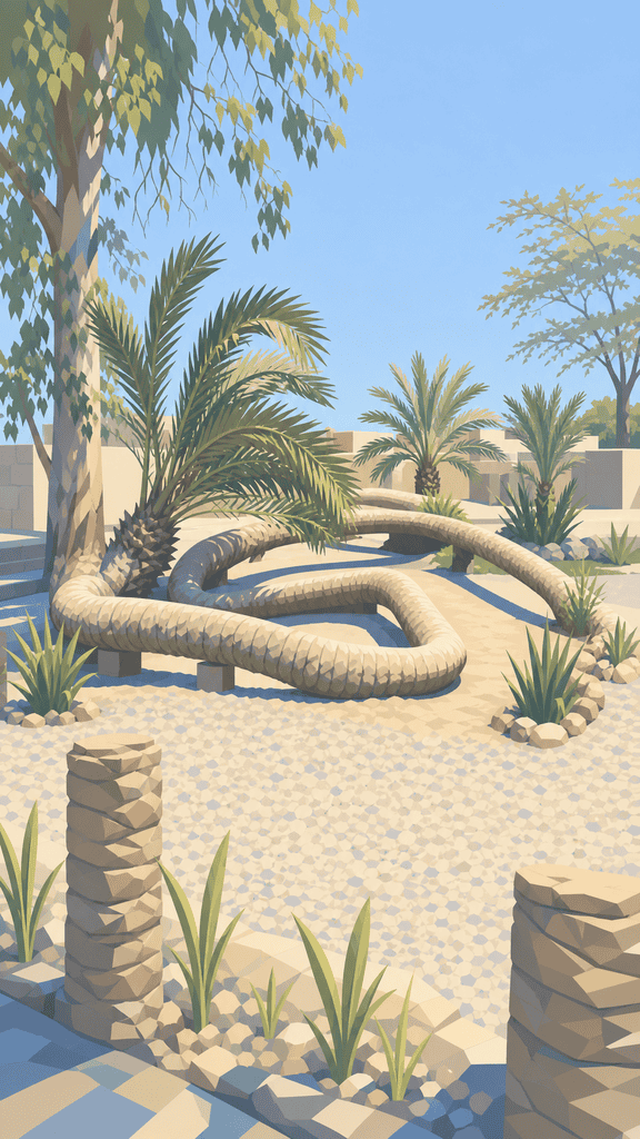 Seven-headed Palm Tree