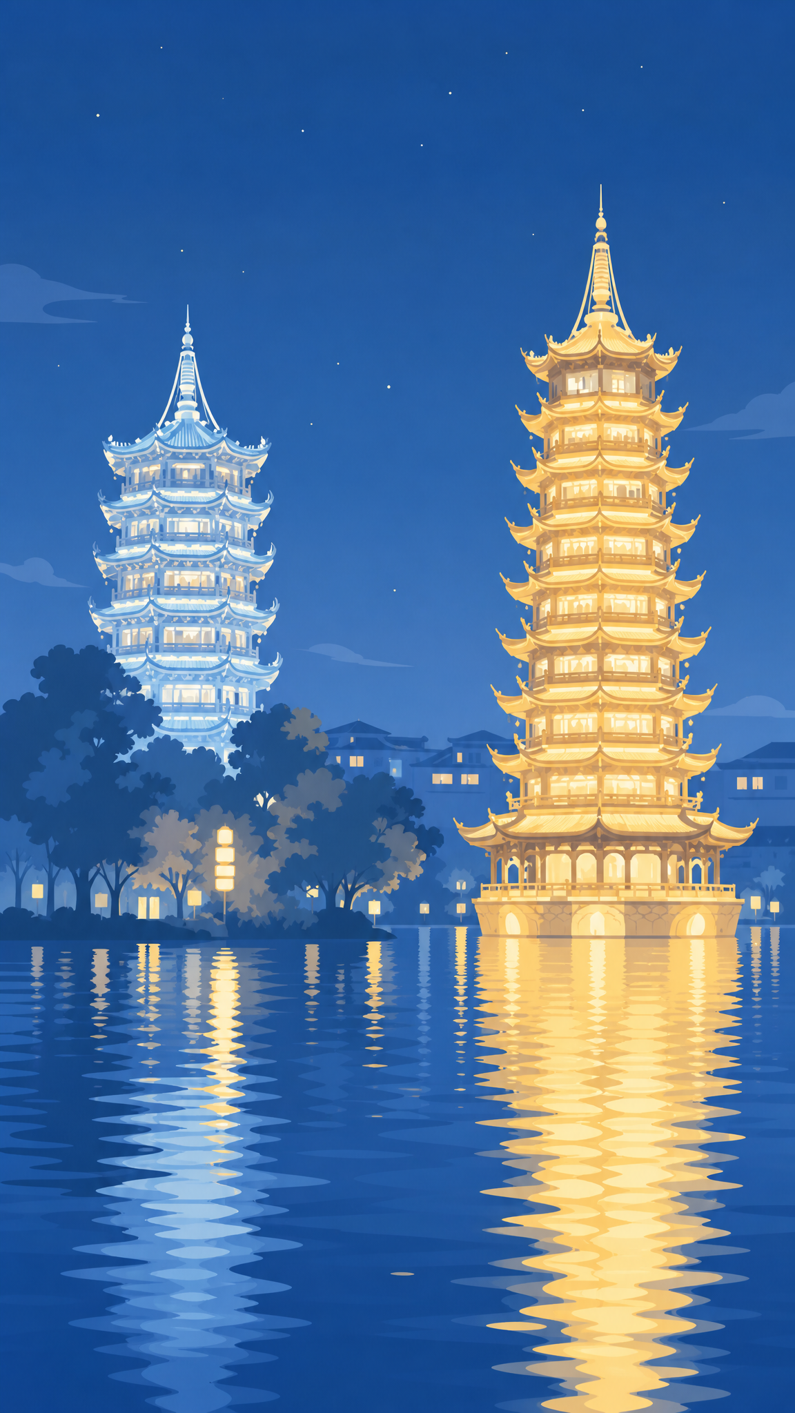 桂林两江四湖玻璃桥